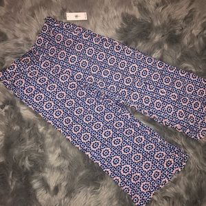 NWT Ella Moss 'Yazmine' Wide Leg Crop Pant